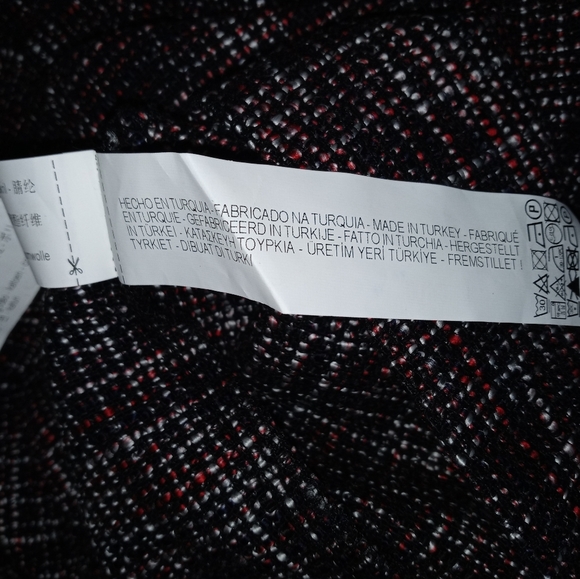 BERSHKA TWEED ROMPER DRESS HALF SLEEVE ROUND NECK SMALL - Picture 13 of 14